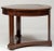 Chocolate Empire Style Mahogany Table With Inset Fossilized Marble Top For Sale - Image 8 of 10