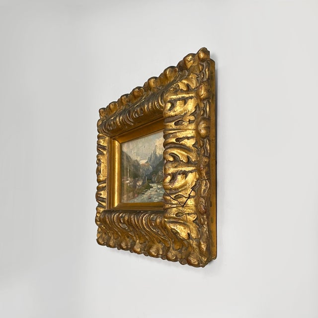 Mid-Century Modern Italian Artist, Mid-Century Modern Composition, Oil Painting, 1950s, Framed For Sale - Image 3 of 14