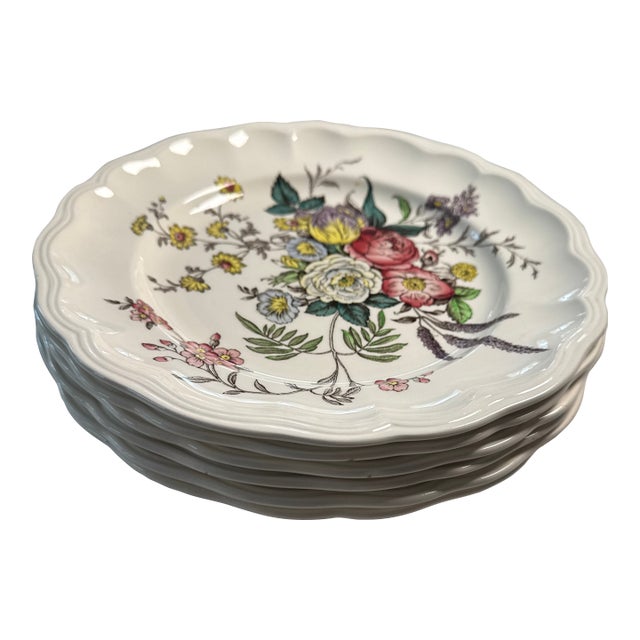Early 20th Century Copeland Spode “Gainsborough” Dinner Plate. 6 Available For Sale