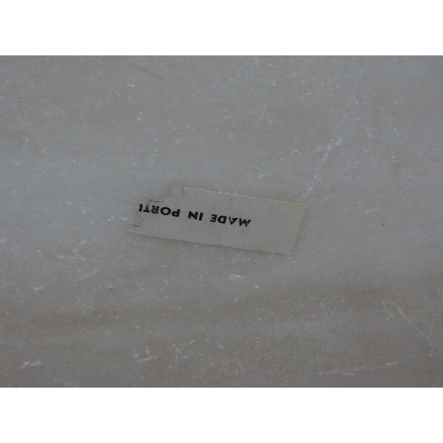 Mid 20th Century French Antique Gold Finish Oval Marble Top Coffee Table 6640 For Sale - Image 5 of 18