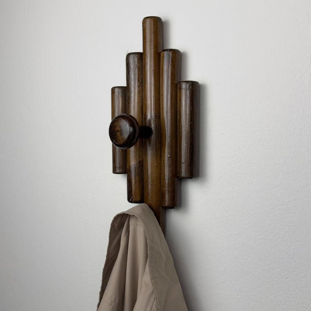 Wood Vintage Wooden Hangers, Italy, 1970s, Set of 2 For Sale - Image 7 of 15