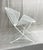 A sculptural set of six mid‑century “Orange Slice” patio chairs, newly restored and powder‑coated in a soft off-white. The...