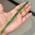 Green 32.03Carat Octagon Zambian Emerald Byzantine Tennis Bracelet in 18k Yellow Gold For Sale - Image 8 of 15