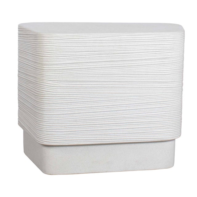 Saltwater Concrete Side Table For Sale - Image 10 of 11