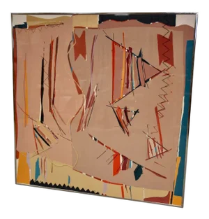 1980s Sally Anderson Large Abstract Painting