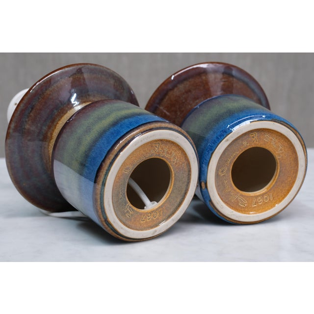 Table Lamps in Glazed Stoneware by Einar Johansen for Søholm, Denmark, 1960s, Set of 2 For Sale - Image 12 of 13