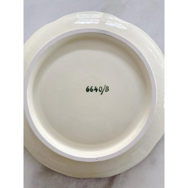 Ardalt Mid 20th Century Set of 4 Lenwile Ardalt Artware Lime Citrus Saucers For Sale - Image 4 of 4