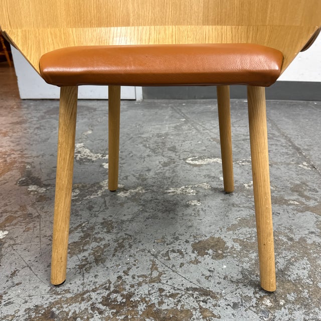 Stefan Diez for E15 Ch04 Houdini Oak + Leather Armchair For Sale - Image 9 of 12
