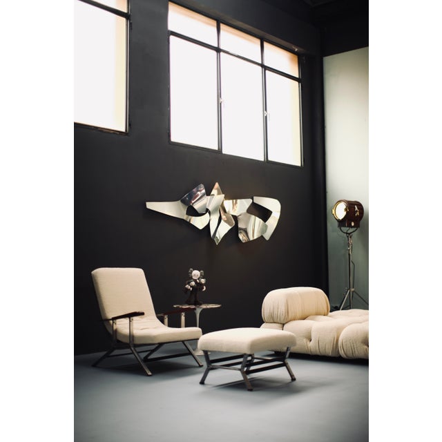 Gray Christophe Rotais, French Wall Sculpture, 2012, Aluminum For Sale - Image 8 of 10