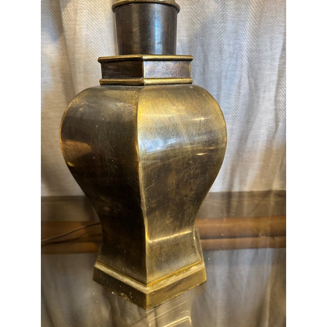 Chinoiserie Brass Chinoiserie Style Lamp For Sale - Image 3 of 5