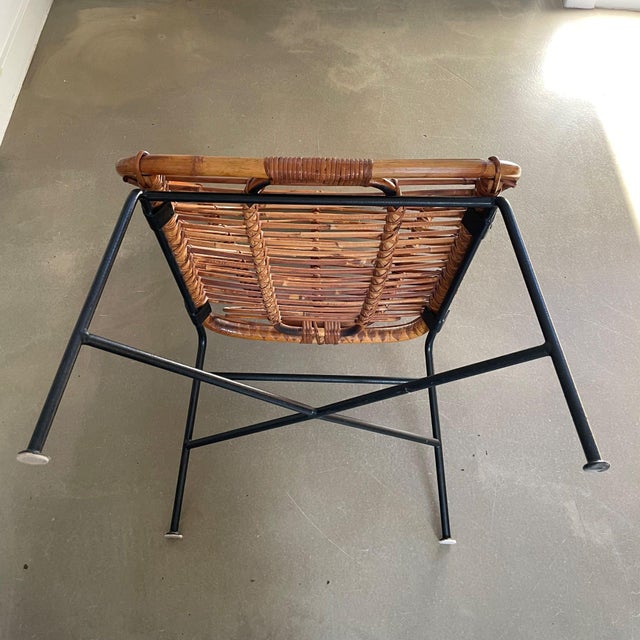 Mid-Century Rattan Lounge Chairs, 1950s, Set of 5 For Sale - Image 14 of 15