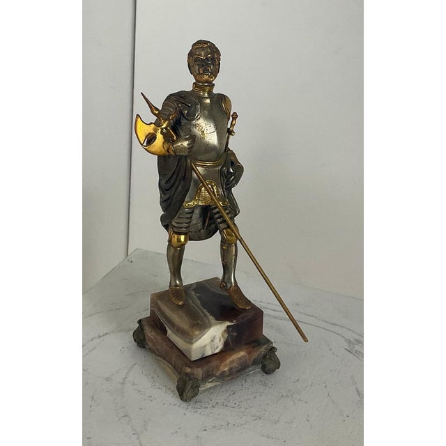 English Knight Figurine attributed to Giuseppe Vasari, 1970 For Sale - Image 3 of 15