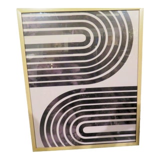 Verna Panton Style 2 Tone Print For Sale