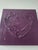 Heavily textured, plum colored, beautiful abstract heart painting. 12"X12". *Please note, colors may vary per screen.