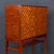 Vintage Italian Dry Bar Cabinet with Woven Front Decor on Stand, 1960 For Sale - Image 10 of 18