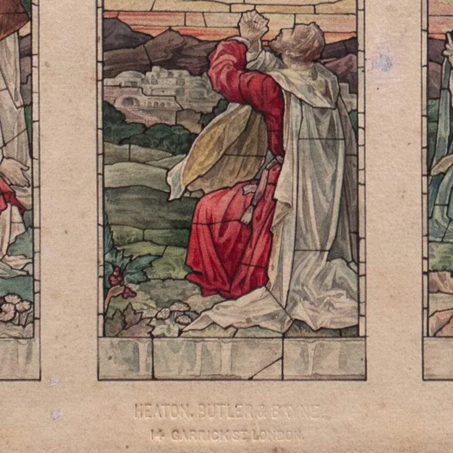Study for a Stained Glass Window', 19th Century English School