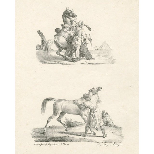 Aubry after Carle Vernet, Horsemen, 1825, Lithograph For Sale - Image 4 of 9