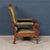 Antique English Mahogany Reclining Armchair with Green Leather Upholstery, 19th Century For Sale - Image 10 of 18