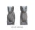 2010s Chinese Look Gray Color Crouching Ram Stone Statues - a Pair For Sale - Image 5 of 7