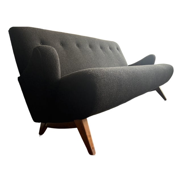 1950s Attributed to Jens Risom Small Sofa Setee For Sale