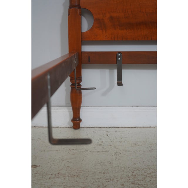 Eldred Wheeler King Size Tiger Maple Poster Bed For Sale - Image 11 of 16