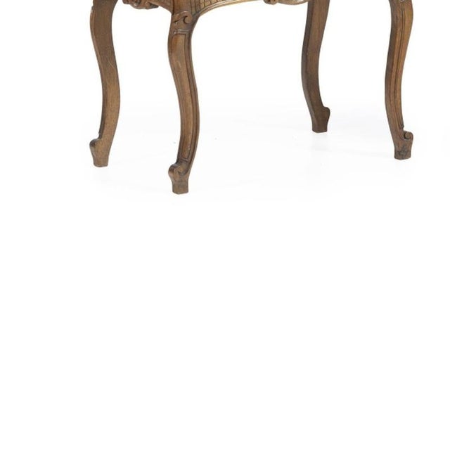 Louis XV Stools in Walnut, 19th Century, Set of 2 For Sale - Image 3 of 6