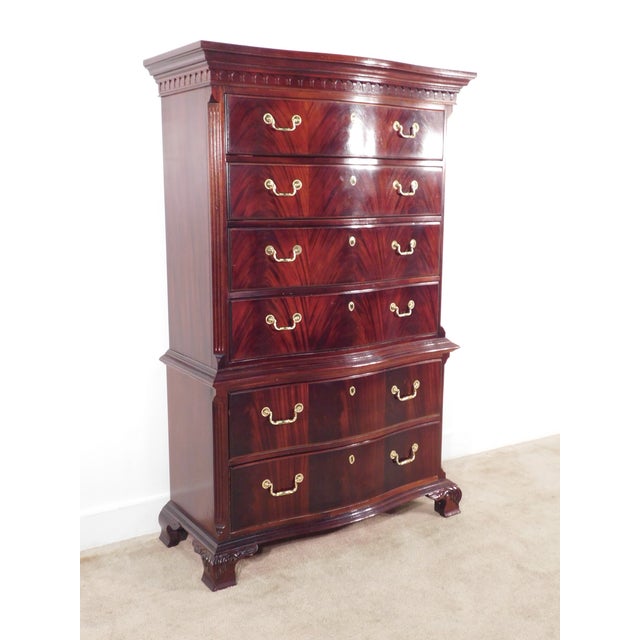 Thomasville 18th Century Collection Flame Mahogany Tallboy Highboy