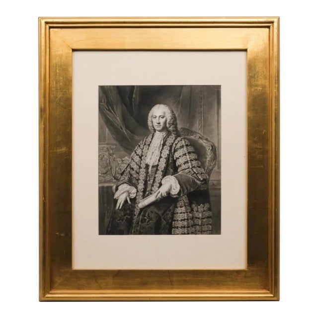 Antique Early English Aristocratic Mezzotint Portrait For Sale