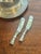 Christofle Contemporary 2023 Christofle “Babylone” Silver Plated Butter Spreader Knives- Set of 2 For Sale - Image 4 of 5