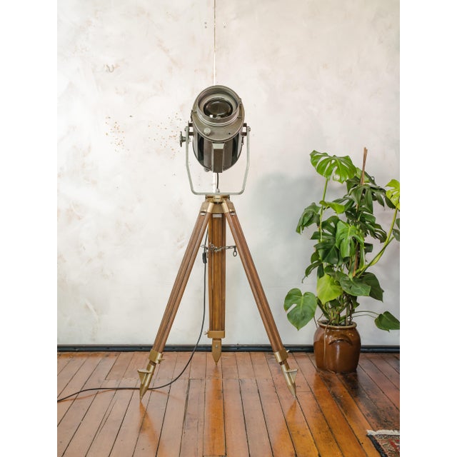 Large Industrial Theater Spotlight Floor Lamp from ADB, Belgium, 1960s For Sale - Image 11 of 18