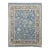 Contemporary Hand-Knot Modern Oushak Style Wool Area Rug in French Blue & Taupe For Sale