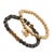 Traditional Lucky Gold Elephant & Ethnic Black Beaded Bracelet Set For Sale - Image 3 of 8