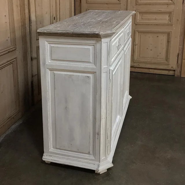 18th Century Country French Louis XVI Painted Buffet For Sale - Image 4 of 13