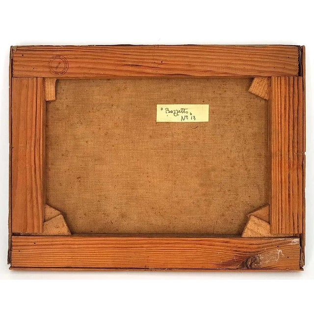 Sketch n. 13 is an original modern artwork realized by Giovanni Brancaccio in 1948. Mixed colored oil on canvas. Hand...