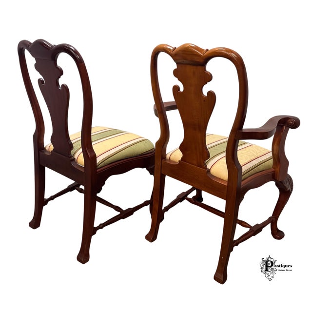 Vintage Chippendale Style Mahogany Dining Chairs - Set of 6 For Sale In Greensboro - Image 6 of 10