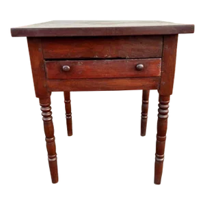 19th Century Antique Mahogany Side-Work Table.