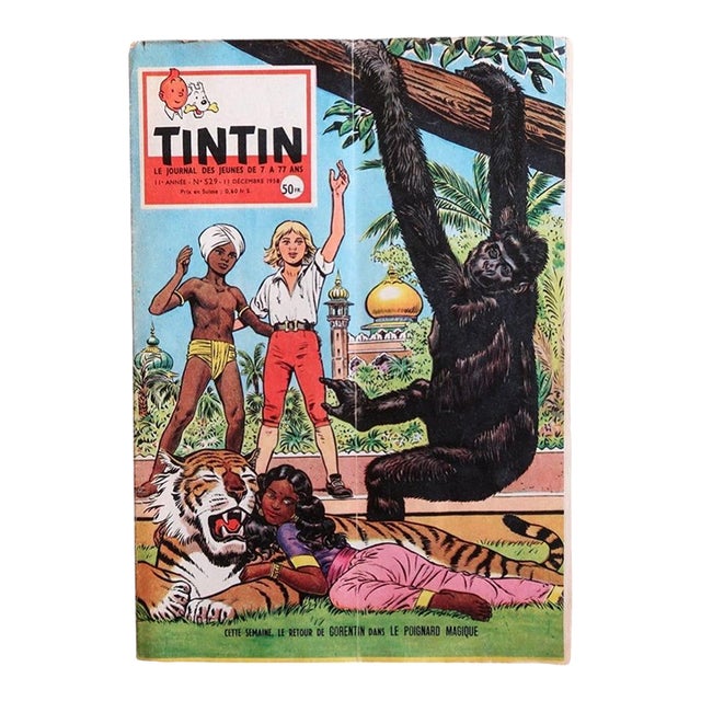Original Le Journal De Tintin No. 529, December 11, 1958 – Tintin Au Tibet For Sale