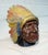 Rare Antique Native American Indian Chief Montreal White Metal Still Coin Bank For Sale - Image 4 of 12