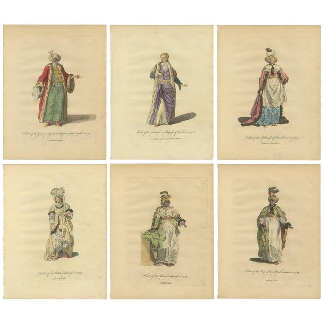 Thomas Jefferys, Ottoman Costumes, Hand-Colored Engravings, 1767, Set of 6 For Sale - Image 10 of 10