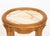 Mid 20th Century Pair of French Provincial Style Pink Alabaster Top Low Tables For Sale - Image 4 of 8