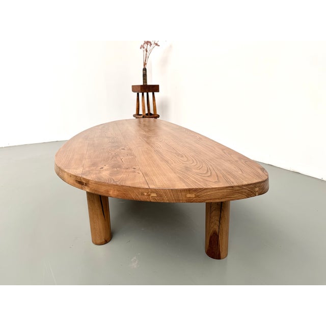 Brown Freeform Coffee Table in Oak, 1950s For Sale - Image 8 of 18