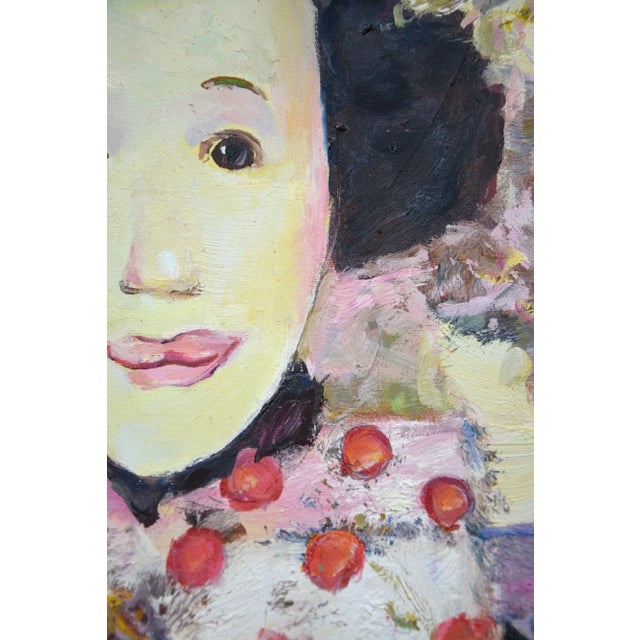 Girl With a Bow.Modern Original Painting. For Sale - Image 6 of 11