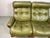 Vintage Scandinavian Two-Seater Ry-Wing Lounge Sofa in Olivegreen Leather by Elsa and Nordahl Solheim for Rybo Rykken & Co, 1960s For Sale - Image 9 of 18