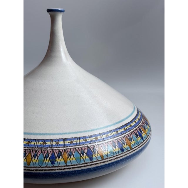 Large Studio Ceramic Vase by Giovanni Mosca for Vietri, Italy, 1970s For Sale - Image 4 of 13
