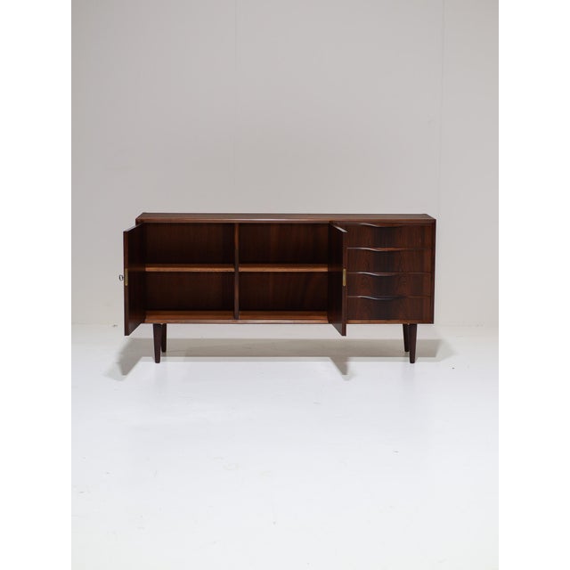 Beautiful lowboard / sideboard designed by erling torvits for klim møbelfabrik in denmark, 1960s. This sideboard is made...
