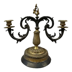 19th Century Louis XV Two-Light Candelabra