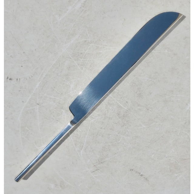 Modern Large Stainless Blade Roast Carving Knife Ellipse For Sale - Image 3 of 4