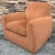 Art Deco Style Lounge Chair by Dakota Jackson. Upholstered in suede.