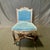 French Louis XV Set of 4 Chairs With Original Blue Mohair Upholstery For Sale - Image 10 of 12