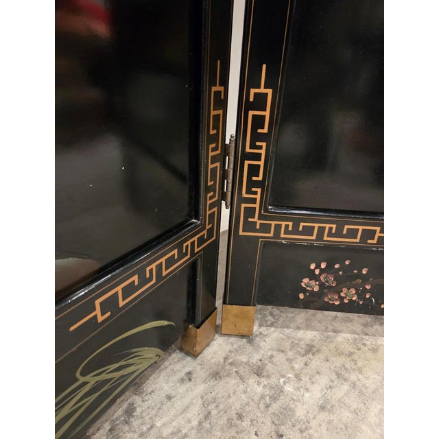 Metal Vintage Four-Panel Folding Screen, 1975 For Sale - Image 7 of 10